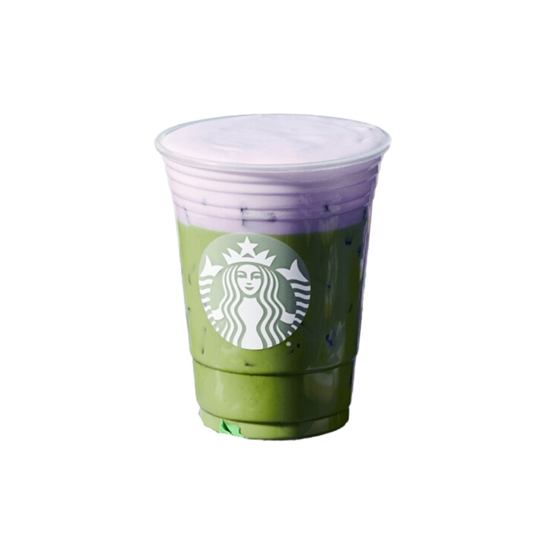 Starbucks' New Iced Lavender Cream Oatmilk Matcha!